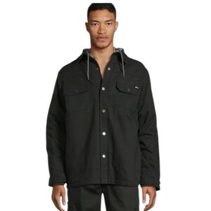 Genuine Dickies Black Fleece Lined Hooded Jacket